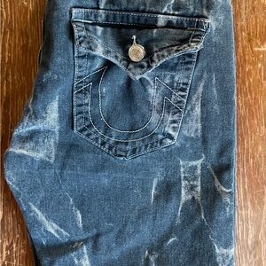 True Religion Distressed  Men’s Black Jeans Size 36